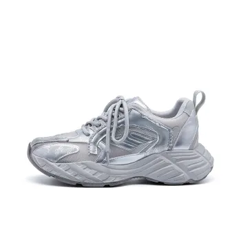 IHBOZ Slip Resistant, Abrasion Resistant, Lightweight, Height Increasing Coverage Low Top Chunky Sneakers Women's