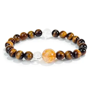 PUTUOSHANWENCHUANG Tiger's Eye Stone Bracelets Unisex