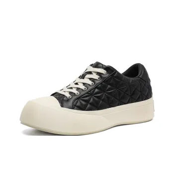 JIETEGONGYANG Low Top Casual Shoes Unisex Black