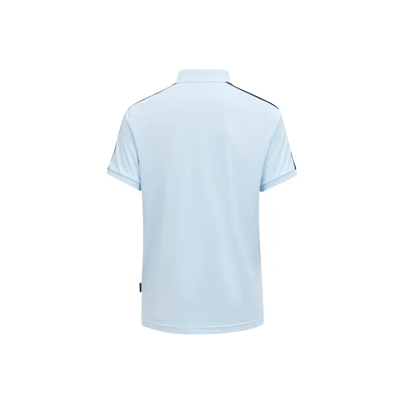PEAK PERFORMANCE Polo Shirt Men's Misty Blue/Misty Red Shadow Blue-1