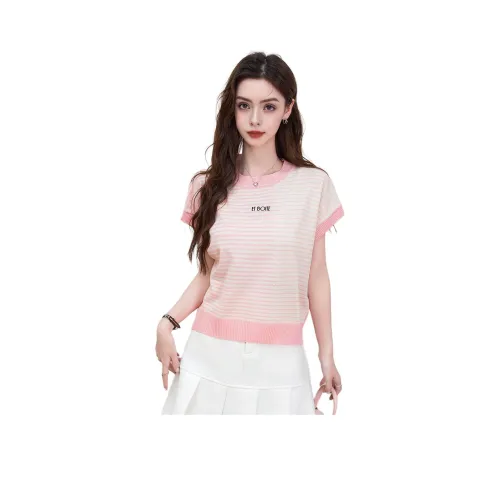 FAWENXIANGZI Drop Shoulder Sleeve T Shirt Women's