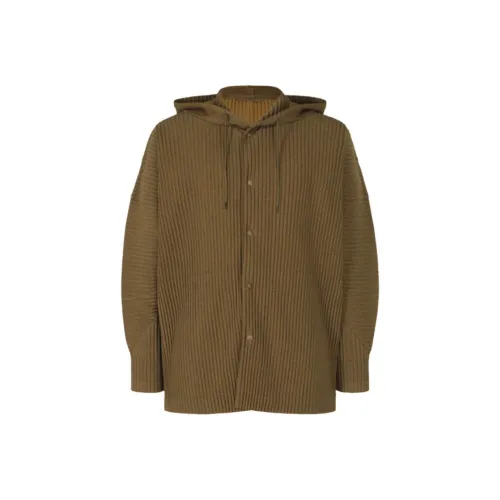 Homme Plissé Issey Miyake Jackets & Coats Men's Brown