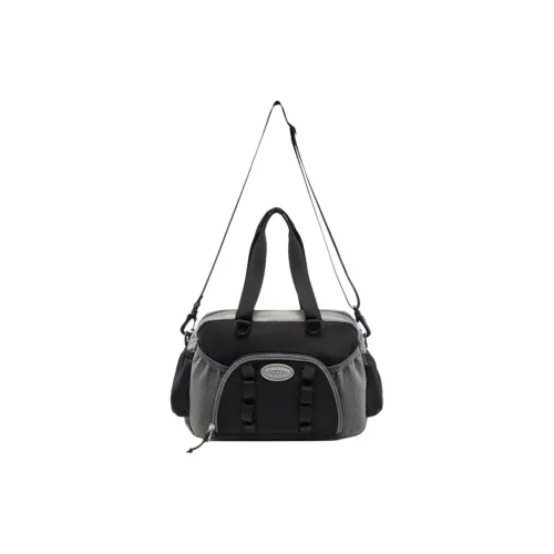 LiNing Takasha, Collaboration Nylon Shoulder Bag, Crossbody Bag, Handbag Women's Black