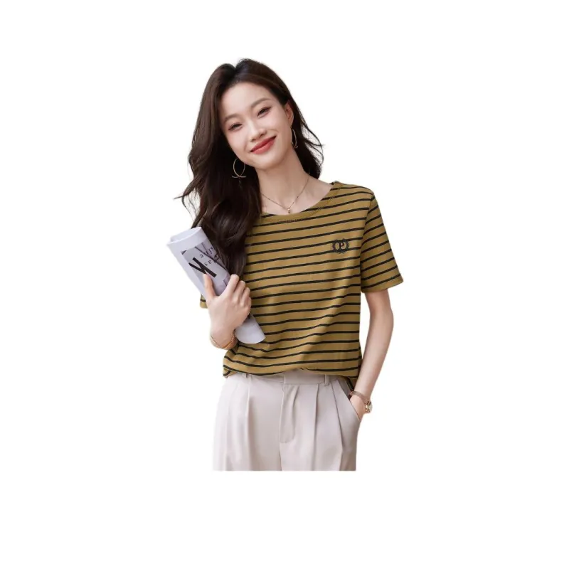 Mo Han Yi Mei T Shirt Women's Yellow-0