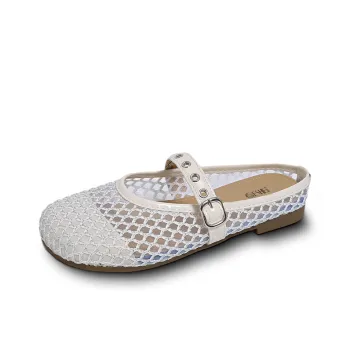 GESHE Rubber Sole Abrasion Resistant Closed Toe Slippers Women's