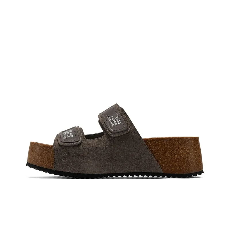 GG CC Slip Resistant Platform Boccon Slide Slippers Women's-5