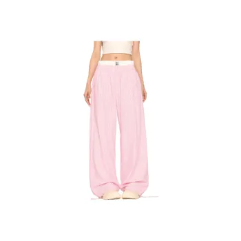 DUATOGE Casual Pants Unisex Pink 