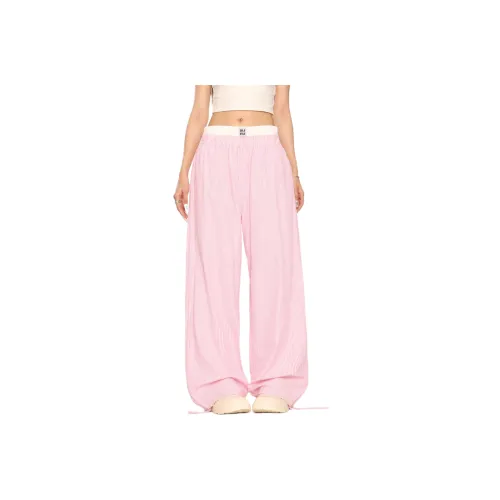 DUATOGE Casual Pants Unisex Pink 