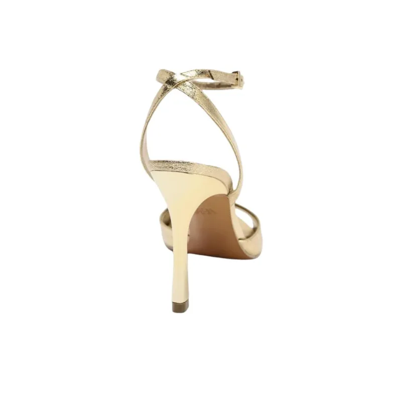 ZARA One Strap Sandals 9.5cm Women's Gold-4