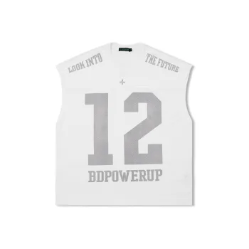 BD.POWER UP+ Tank Tops Unisex White