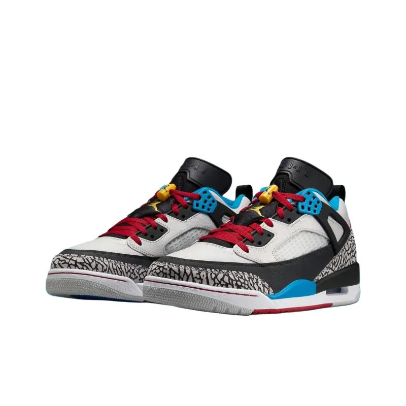 Jordan Spizike Low Top Vintage Basketball Shoes Men's Black White-2