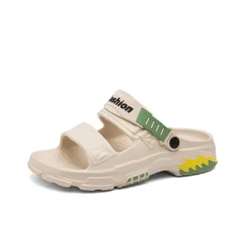 KLAOSD Beach Sandals Men Black/White/Khaki