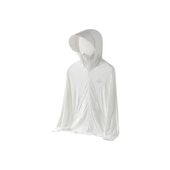 Jeep Breathable Cooling UV Protection Sun Protection Clothing Unisex Raw White