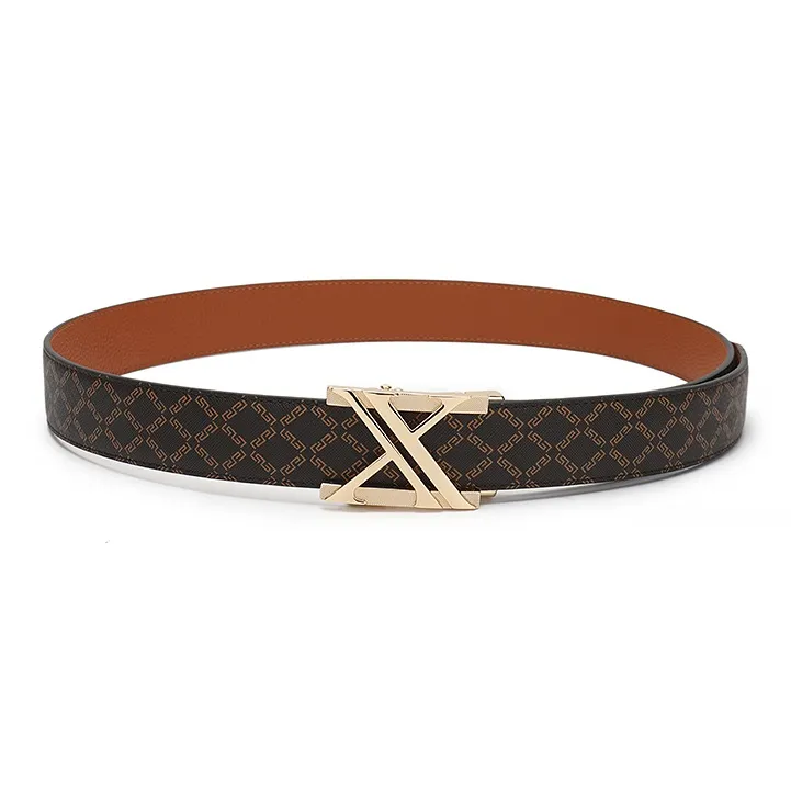 Coilenklaon Cow Leather Belts Men's 3.5cm-3