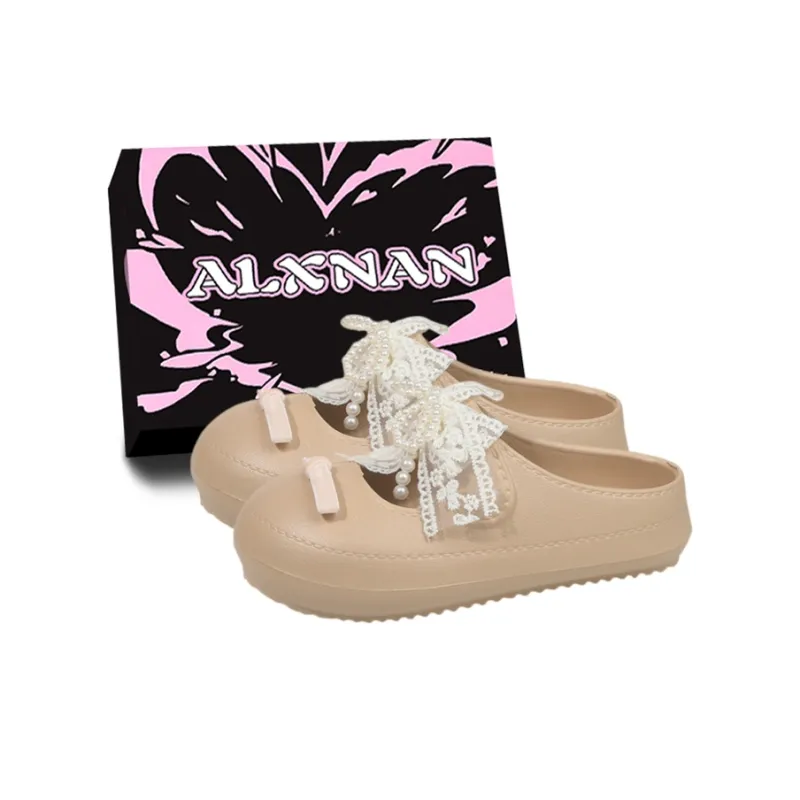Alxnan Odor Resistant Closed Toe Slippers Women's-22