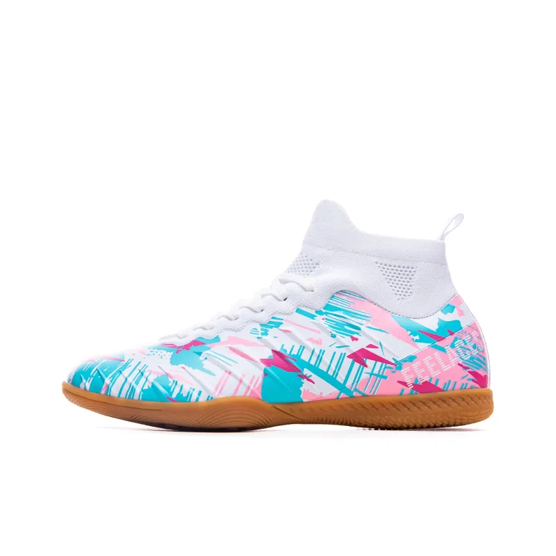 FEELACES Artificial Ground, Indoor Cushioning, Slip Resistant, And Abrasion Resistant Soccer Shoes Unisex-6