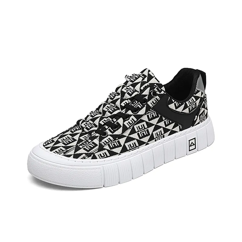 BINGO DUCK Coverage Mid Top Skateboard Shoes Men's-1