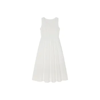 Mo Han Yi Mei Sleeveless Dress Women's White