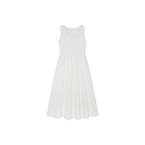 Mo Han Yi Mei Sleeveless Dress Women's White