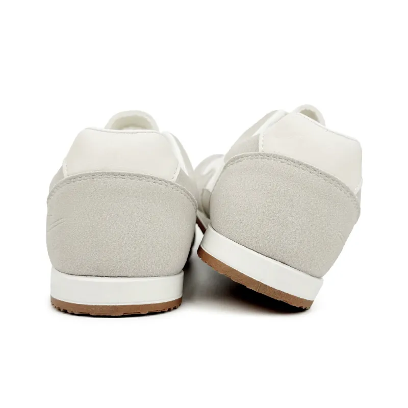 Warrior Cushioning, Slip Resistant, And Abrasion Resistant Low Top Casual Shoes Women's White Gray-4