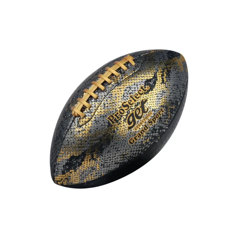 ProSelect Rugby Ball PU Indoor Outdoor, Training Unisex Size 9 Black-1