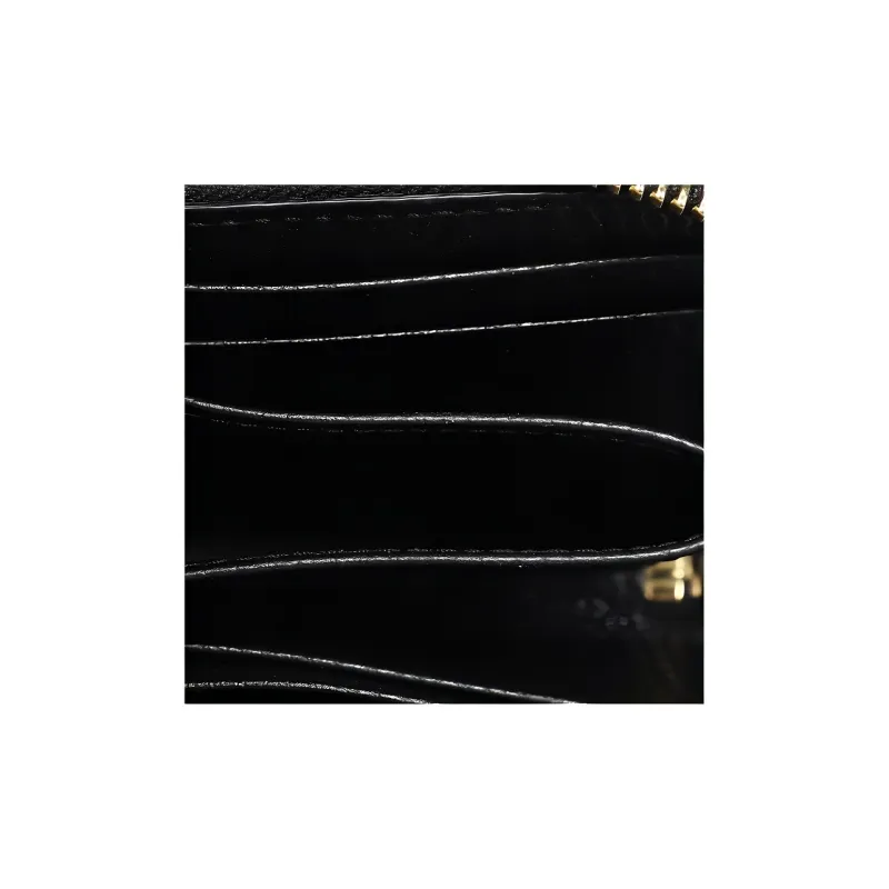 GUCCI Marmont Cow Leather Wallet Mini Women's Black-3