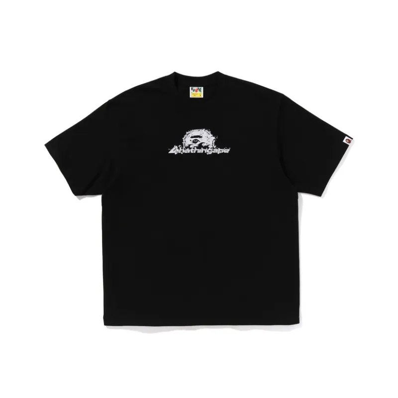 Bape Raindrop Ape Head Logo Relaxed Fit Tee-0
