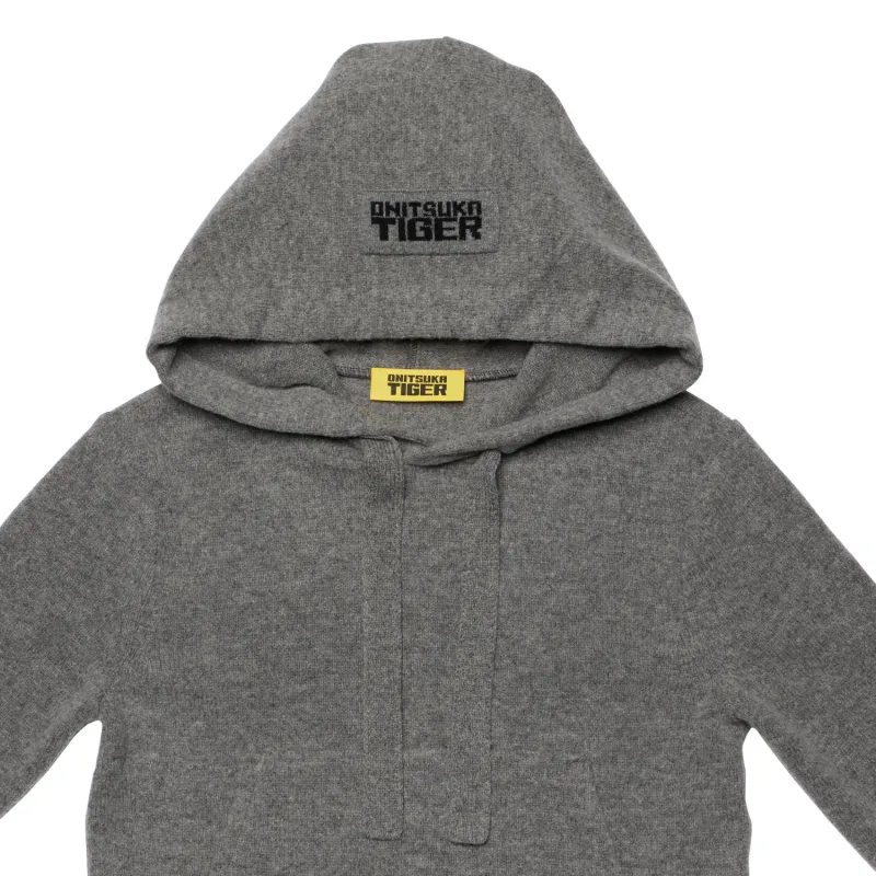 Onitsuka Tiger WS KNIT HOODIE Knitwear Women's Heather Gray-2