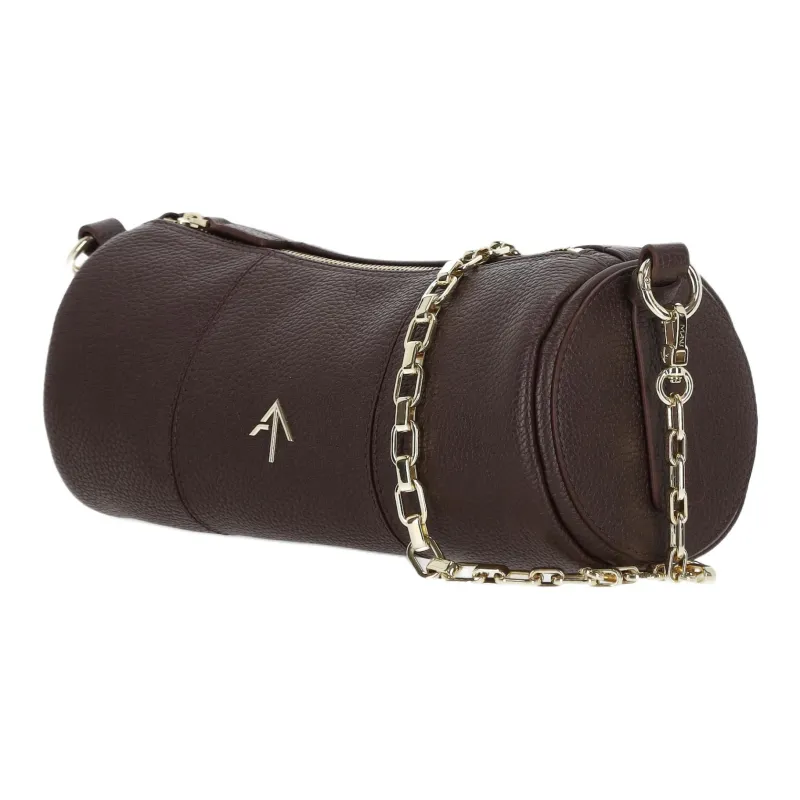 Manu Atelier Cylinder Calfskin Cylinder Bag, Shoulder Bag Women's Dark Brown-1