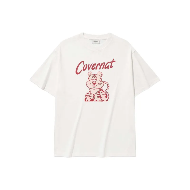 COVERNAT SS25 T Shirt Unisex White-0