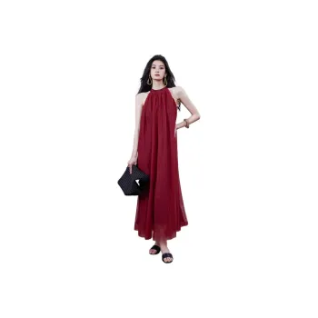 ONE SHALLOW Slip Dresses Women's Burgundy