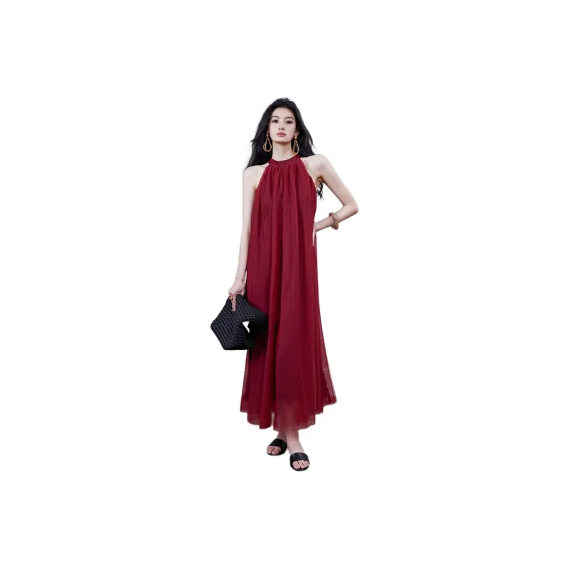 ONE SHALLOW Slip Dresses Women's Burgundy-0