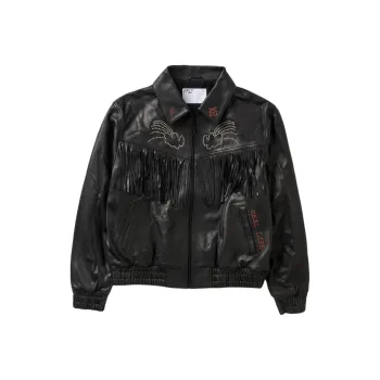 Paly Hollywood SS25 REAL LIFE FRINGE JACKET Jackets & Coats Unisex