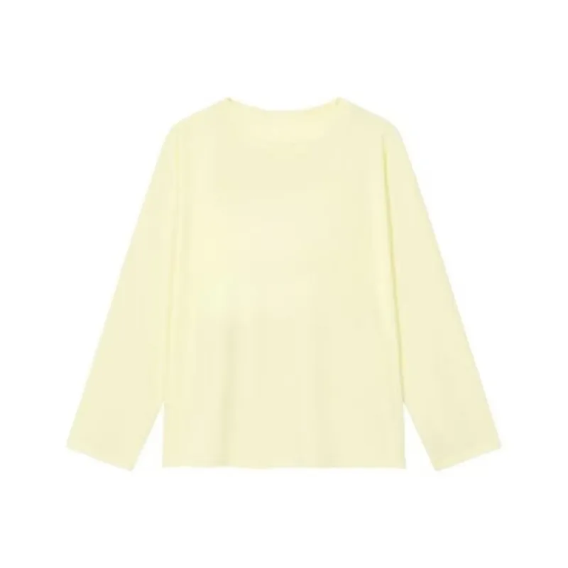 GOSO T Shirts Women's Beige Yellow-5