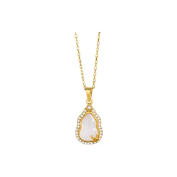 ZKY Chalcedony Jade Necklaces Unisex