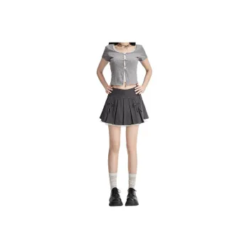 Kazakhstan Casual Short Skirts Women's Gray