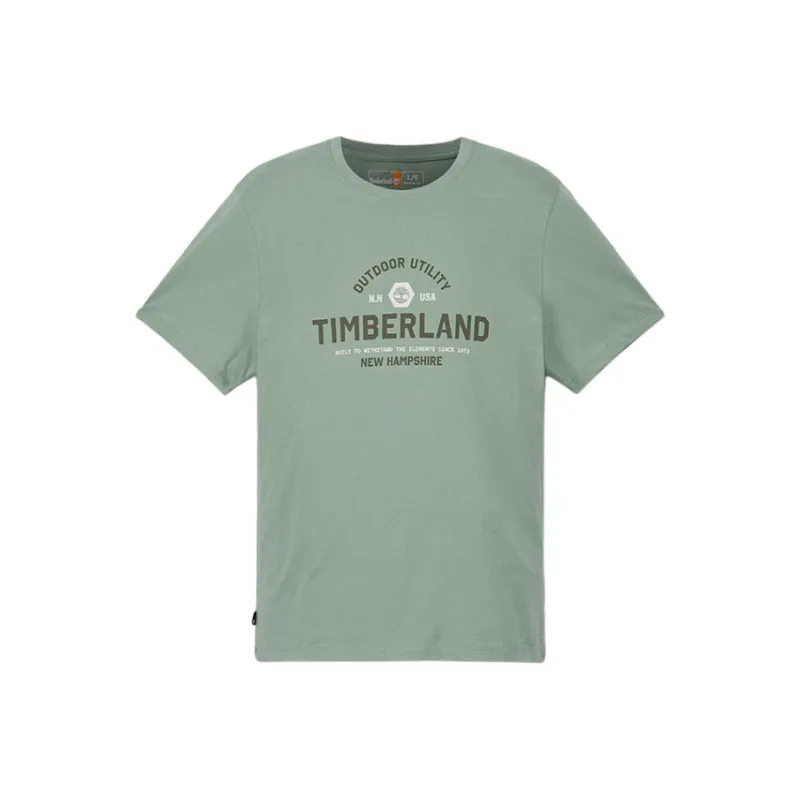 Timberland SS25 T Shirt Men's Green Bay Color-0