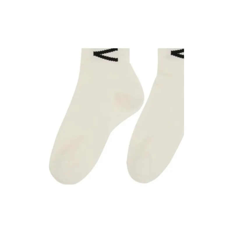 FANSIZHE Mid Calf Socks Men's 1 Pack White-2