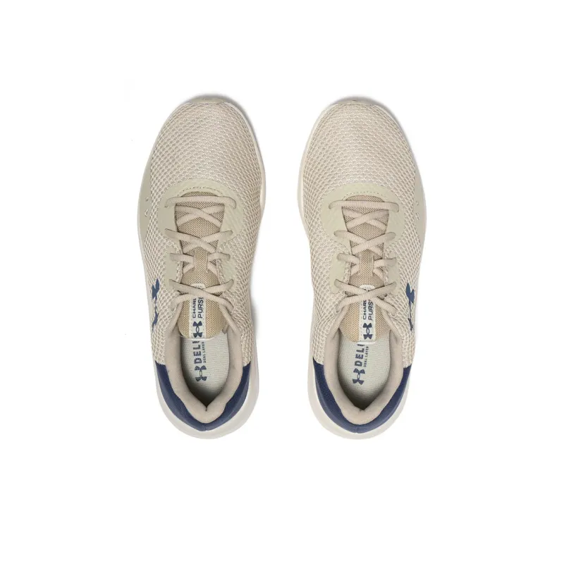 Under Armour Charged Pursuit 3 Anti Slip Wear Resistant Low Top Running Shoes Men's Blue Brown-3
