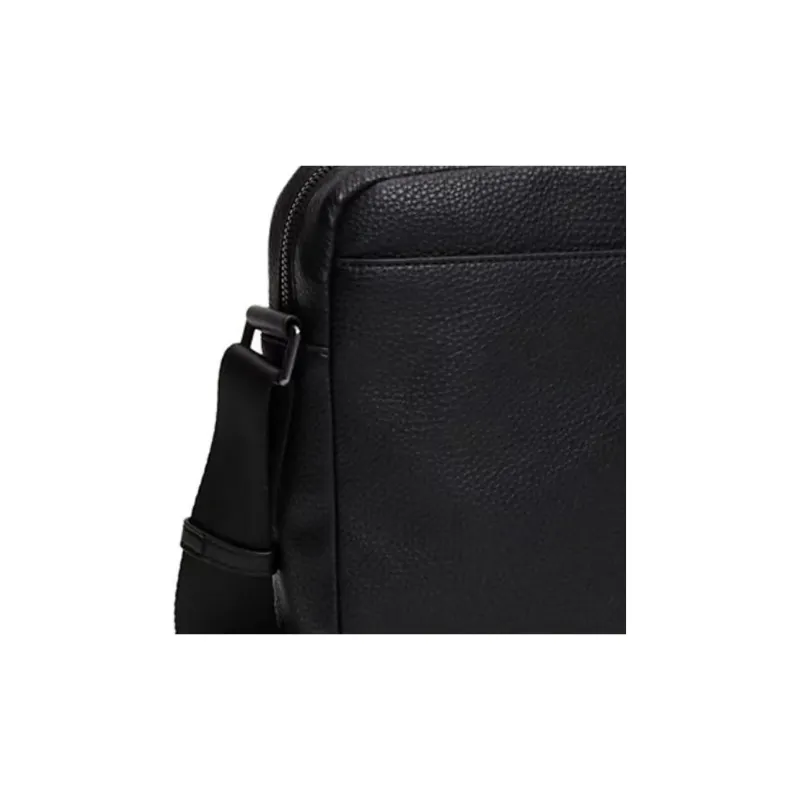 Tommy Hilfiger PU Shoulder Bag, Crossbody Bag Men's Black-3