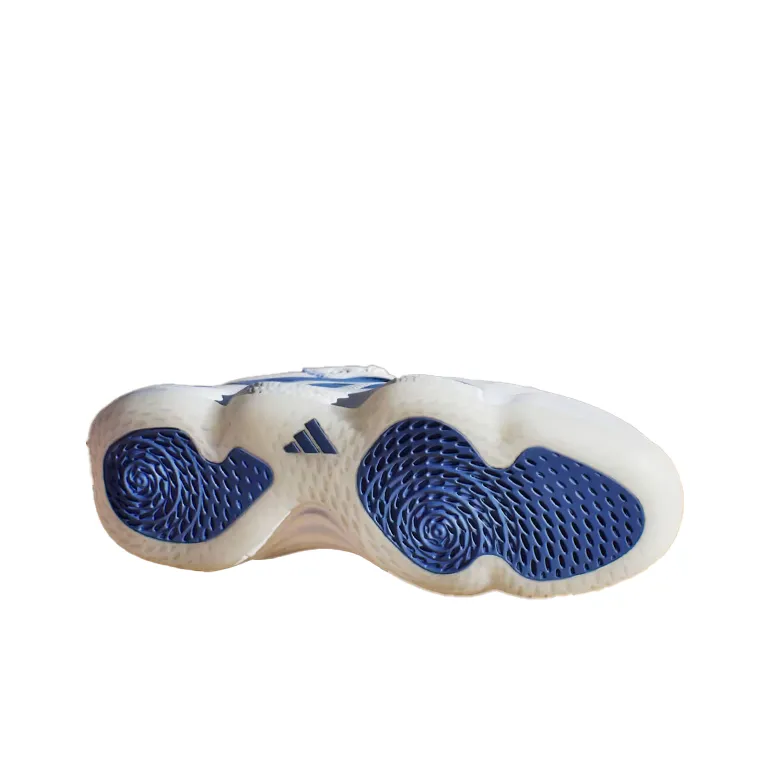 Adidas STABIL 16 Anti Slip Wear Resistant Low Top Training Shoes Men's White Blue-3