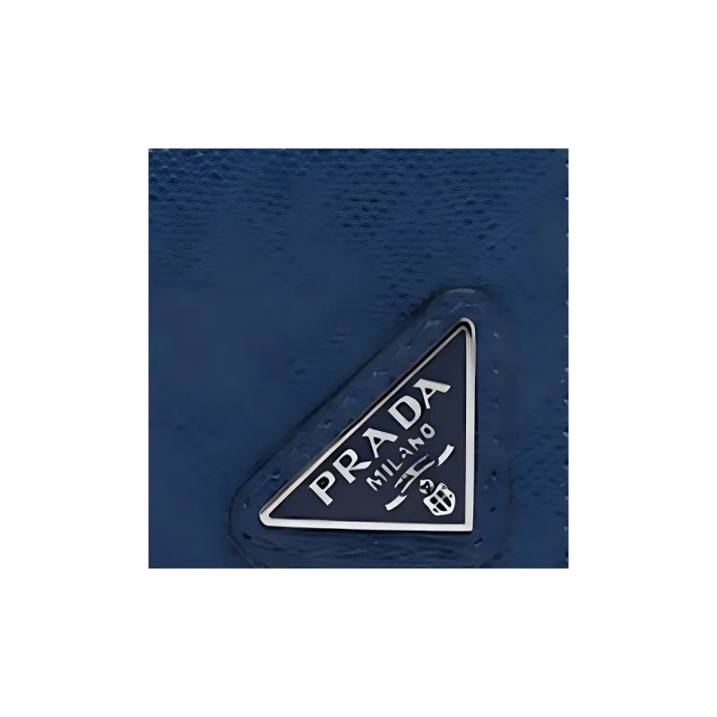 PRADA Saffiano Leather Key Pouch Men's Cornflower Blue-4