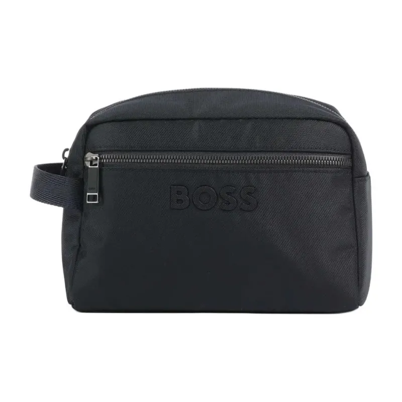 BOSS Recycled Polyester Toiletry Bag Unisex Dark Blue-0