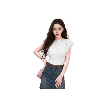 FAWENXIANGZI Puff Sleeve T Shirt Women's