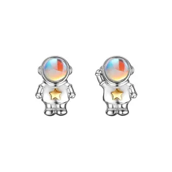 JKEM 925 Sterling Silver/Resin Stud Earrings Unisex