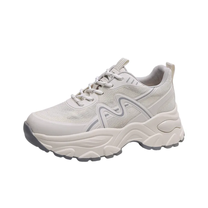 Mulinsen Abrasion Resistant Breathable Low Top Chunky Sneakers Women's-0
