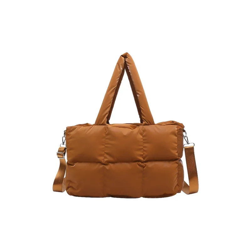 ZAVC Cotton Shoulder Bag Regular Women's White/Black/Pink/Gray/Gold/Blue/Green/Light Gray/Silver/Brown-35