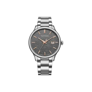 TIANWANG Kunlun Mechanical Movement Stainless Steel Strap Watch Men's Watches Gray Dial