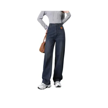 FAWENXIANGZI Jeans Women's Vintage Blue