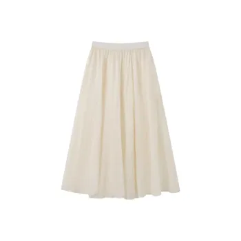 Homemade Willow Silk Casual Long Skirt Women's